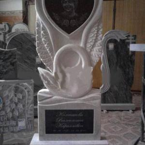 Мраморный памятник с лебедем - Камень памяти - Примеры других исполнителей