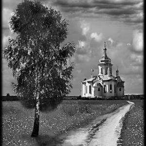 Церковные пейзажи на надгробиях - Камень памяти - Примеры других исполнителей